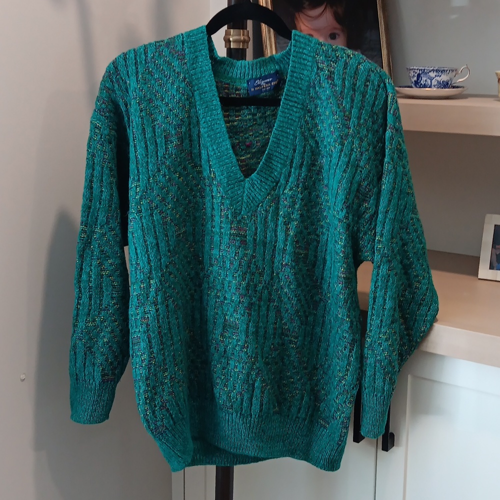 ITALIAN Vintage Wool Alpaca Blend Sweater Mens M